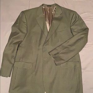 Men’s cream houndstooth sports coat